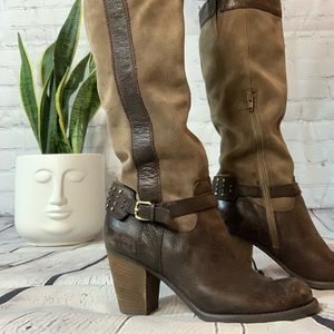 Neutralizer Leather and suede knee boots